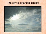 The sky is grey and cloudy.