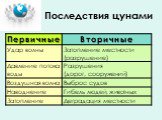 Последствия цунами