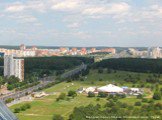 Панорама города Минска. Московское шоссе. Уручье
