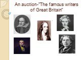 An auction-”The famous writers of Great Britain”