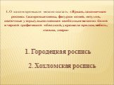 4. О каком промысле можно сказать «Яркая, лаконичная роспись (жанровые сцены, фигурки коней, петухов, цветочные узоры), выполненная свободным мазком с белой и черной графической обводкой, украшала прялки, мебель, ставни, двери»