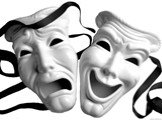 На празднике присутствовала маска Диониса, ставшая символом театрального искусства. Актёры, занятые в театральном представлении, надевали маски: весёлые и грустные, трагические или комические.