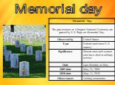 Memorial day