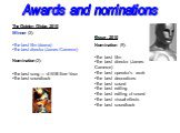 Awards and nominations