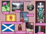 The Symbols of Scotland Scotch whisky tartans flag of Scotland Saint Andrew thistle Lochs bagpipes kilts Royal Standard of Scotland