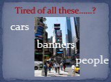 cars people banners