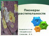 Пионеры растительности. Биология 6 кл «Лишайники» Соколова И А