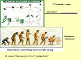 7. Развитие и рост. Филогенез – эволюция, онтогенез. В чем отличие роста от развития?