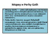 Mopey и Perky Goth. Mopey Goths — это индивидуумы постоянно находящиеся в депрессивном состоянии, по большей части замкнутые, о них говорят что они «относятся к жизни слишком серьезно»; Perky Goths (часто пишут PerkyGoff) называют тех, кто относится к goth более «расслабленно», они любят тусоваться 
