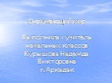 Окружающий мир Выполнила : учитель начальных классов Курышова Надежда Викторовна г.Аркадак