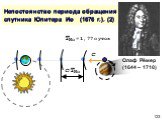 Непостоянство периода обращения спутника Юпитера Ио (1676 г.). (2). c∙TИо