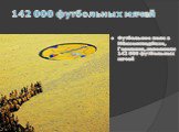 142 000 футбольных мячей. Футбольное поле в Мёнхенгладбахе, Германия, заполнили 142 000 футбольных мячей