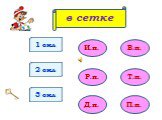 1 скл 2 скл 3 скл И.п. Р.п. Д.п. В.п. Т.п. П.п. в сетке