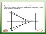 Задача Определить точку пересечения прямой АВ с плоскостью а . Через точку А провести прямую АС, параллельную плоскости а. Решить вопрос видимости прямой АВ.