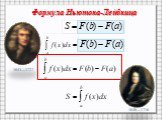 Формула Ньютона-Лейбница. 1643—1727 1646—1716