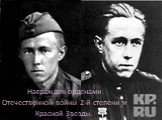 Награжден орденами Отечественной войны 2-й степени и Красной Звезды.