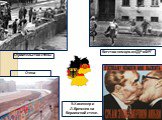 Строительство стены. Бегство немцев из ГДР в ФРГ. Стена. Э.Хонеккер и Л.Брежнев на Берлинской стене.