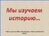 Работа учителя МОУ Мышкинская СОШ Беляевой Л.Е. 2010г.