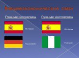 Внешнеэкономические связи. Главные импортеры. Главные экспортеры. Германия Испания Нигерия