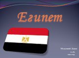 Египет Шалухиной Дарьи 11 «б» 2012 год