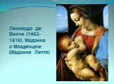 Леонардо да Винчи (1452-1519). Мадонна с Младенцем (Мадонна Литта)
