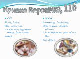 Кривко Вероника, 11б. СAT Fluffy, funny. Play, jump, run. It takes away aggressive energy from a man. Animal. BOOK Interesting, fascinating. Help to learn, develop, educate. It is an important part of our life. Knowledge.