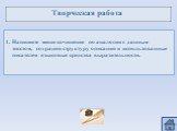 Напишите мини-сочинение по аналогии с данным текстом, сохраняя структуру описания и использованные писателем языковые средства выразительности.