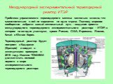 Международный экспериментальный термоядерный реактор ИТЭР. Проблема управляемого термоядерного синтеза настолько сложна, что самостоятельно с ней не справится ни одна страна. Поэтому мировое сообщество избрало самый оптимальный путь - создание проекта международного термоядерного экспериментального 