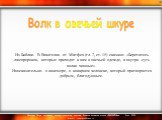   Из Библии. В Евангелии от Матфея (гл. 7, ст. 15) сказано: «Берегитесь лжепророков, которые приходят к вам в овечьей одежде, а внутри суть волки хищные». Иносказательно: о лицемере, о коварном человеке, который притворяется добрым, благодушным. Волк в овечьей шкуре