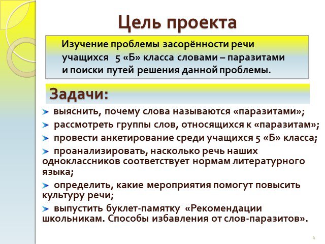 Слова паразиты в русском языке проект 10 класс