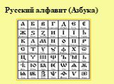 Русский алфавит (Азбука)