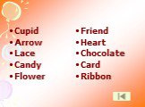 Cupid Arrow Lace Candy Flower. Friend Heart Chocolate Card Ribbon