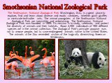 The Smithsonian National Zoological Park Washington, D.C., is a great place to explore, find and learn about diverse and exotic creatures, whether giant giraffes or miniscule leaf-cutter ants. The animal youngsters at the Smithsonian National Zoological Park are irresistible and entertaining. The Sm