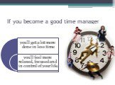 If you become a good time manager