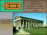 Греч. «peripteron» - окруженный колоннами. Наконец, в «классическом периптере» колонны обступили храм со всех сторон.