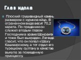 Глаз идола. Плоский грушевидный камень размером с куриное яйцо. В ограненном виде весит 70,2 карата. По преданию он служил вторым глазом Господним в храме Шриранген и тоже был выкраден. Легенда гласит, что он попал к Шаху Кашмирскому, а тот отдал его турецкому султану в качестве выкупа за похищенную