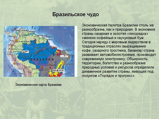 Бразилия презентация по географии 11 класс