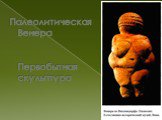 Палеолитическая Венера Первобытная скульптура