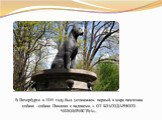 В Петербурге в 1935 году был установлен первый в мире памятник собаке - собаке Павлова с надписью « ОТ БЛАГОДАРНОГО ЧЕЛОВЕЧЕСТВА».
