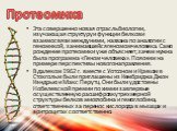 Протеомика. Эта совершенно новая отрасль биологии, изучающая структуру и функции белков и взаимосвязи между ними, названа по аналогии с геномикой, занимавшейся геномом человека. Само рождение протеомики уже объясняет, зачем нужна была программа «Геном человека». Поясним на примере перспективы нового