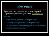 Урок второй. Практическое занятие на основе парной работы- работа с фильмом Неандерталец . Задание: Что нового я узнал о неандертальце? Почему не сохранились неандертальцы? Какие специалисты участвуют в исследованиях антропогенеза человека?