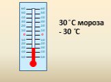 30 C мороза - 30 C