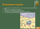 Вспомним теорию. 1. транскрипция – это биосинтез молекул и – РНК на основе молекулы ДНК (происходит в ядре) 2. трансляция – биосинтез белка на рибосоме 3. триплет – последовательность из трех нуклеотидов 4. одна молекула т – РНК переносит одну аминокислоту на рибосому 5. один триплет кодирует одну а