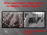 Весь советский народ встал на защиту своей Родины. Женский стрелковый батальон