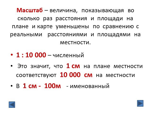 Масштаб презентация география 5 класс