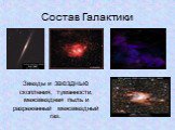 Состав Галактики. Звезды и звездные скопления, туманности, межзвездная пыль и разреженный межзвездный газ.