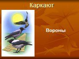 Каркают Вороны