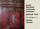 Вилла Мистерий. Настенная живопись Древний Рим Ок. 100 до н. э. Италия, Помпеи
