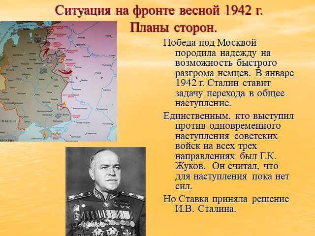 Презентация поражения и победы 1942