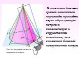 Плоскости боковых граней описанной пирамиды проходят через образующую конуса и касательную к окружности основания, т.е. касаются боковой поверхности конуса.